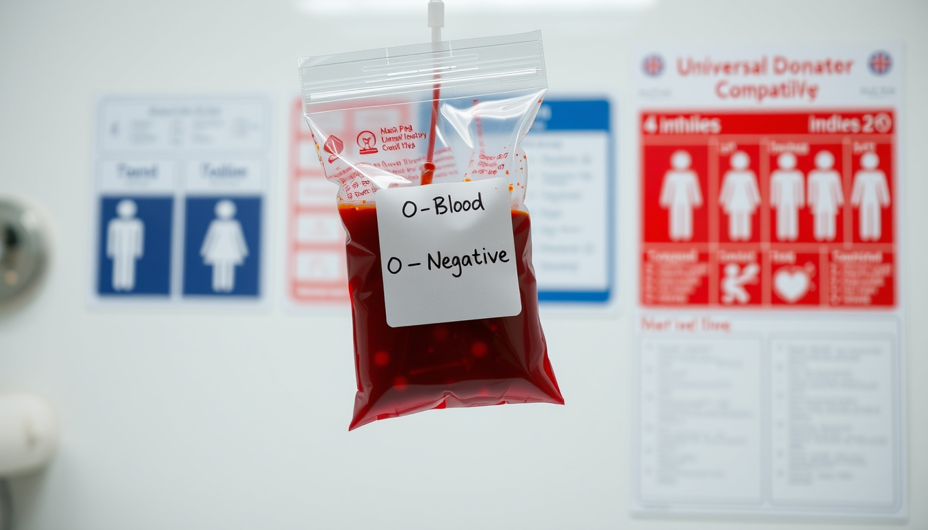 Universal Donor Blood Type – O-Negative Facts and Role